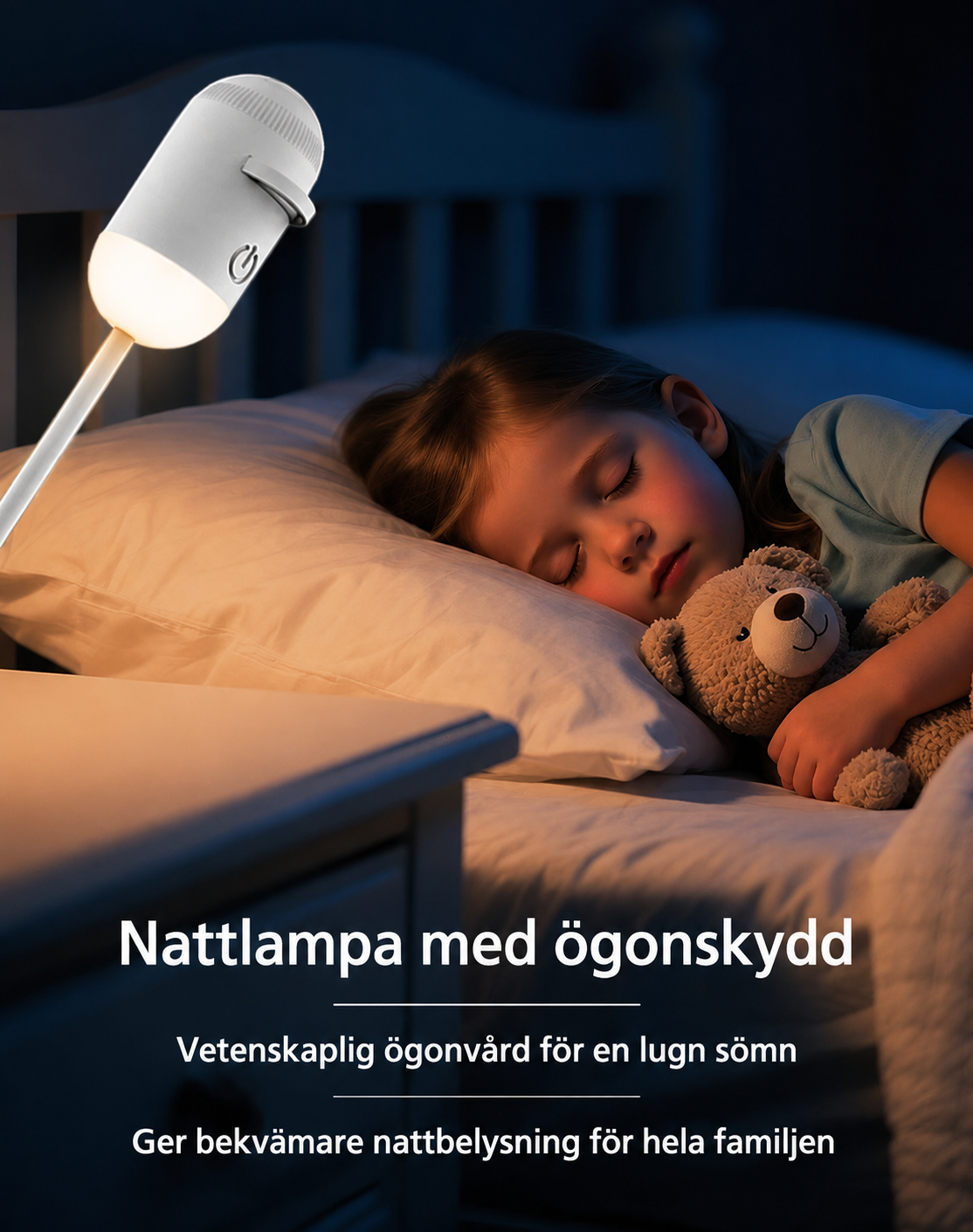 Nattlampa med stjärnhimmel – USB-laddning - Mjukt och behagligt ljus för hela familjen